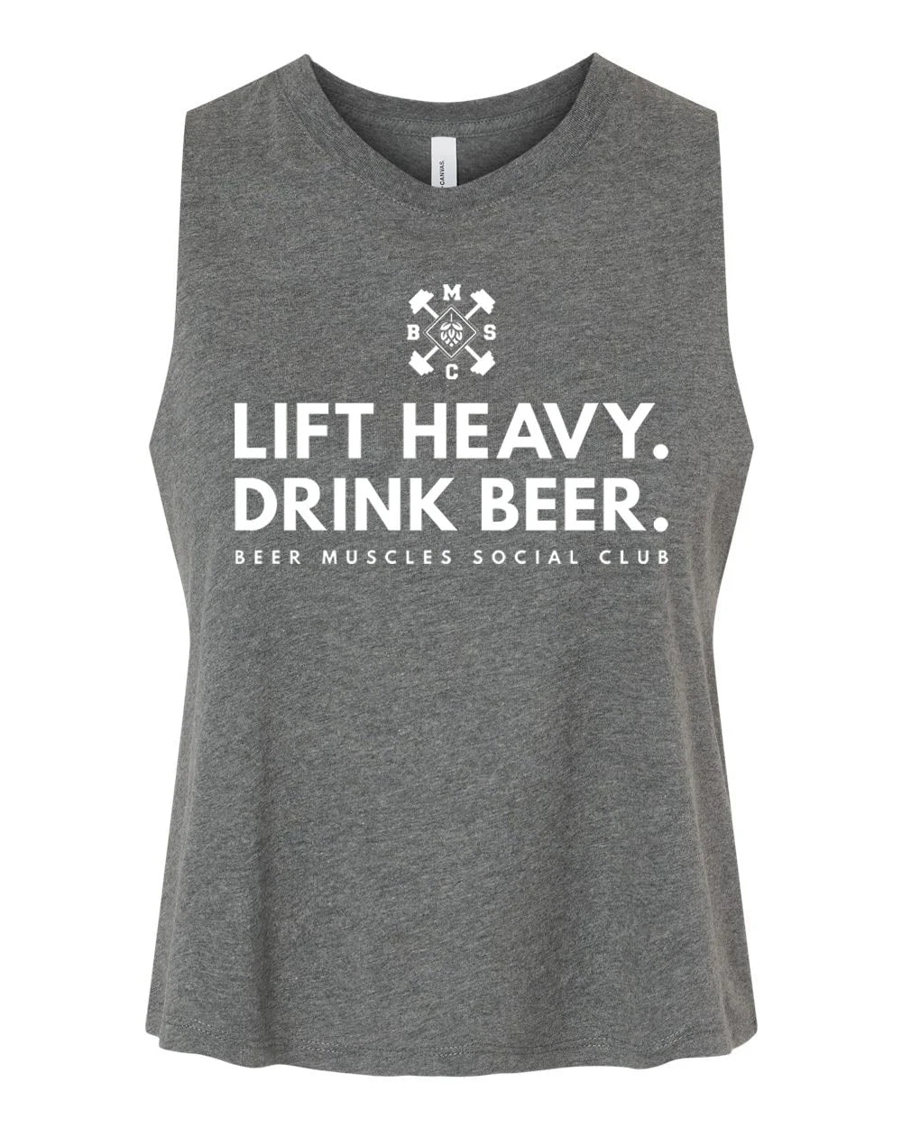Lift Heavy Drink Beer Women's Cropped Tank