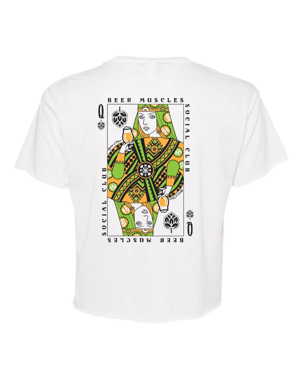 Queen of Hops Ladies Crop Tee