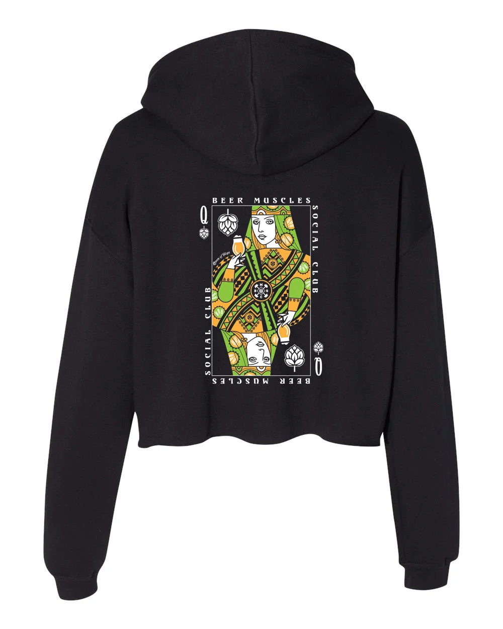 Queen Women's Cropped Fleece Hoodie