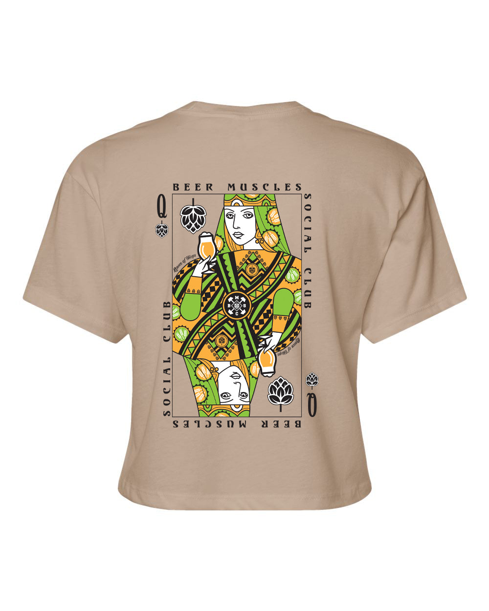 Queen of Hops Ladies Crop Tee