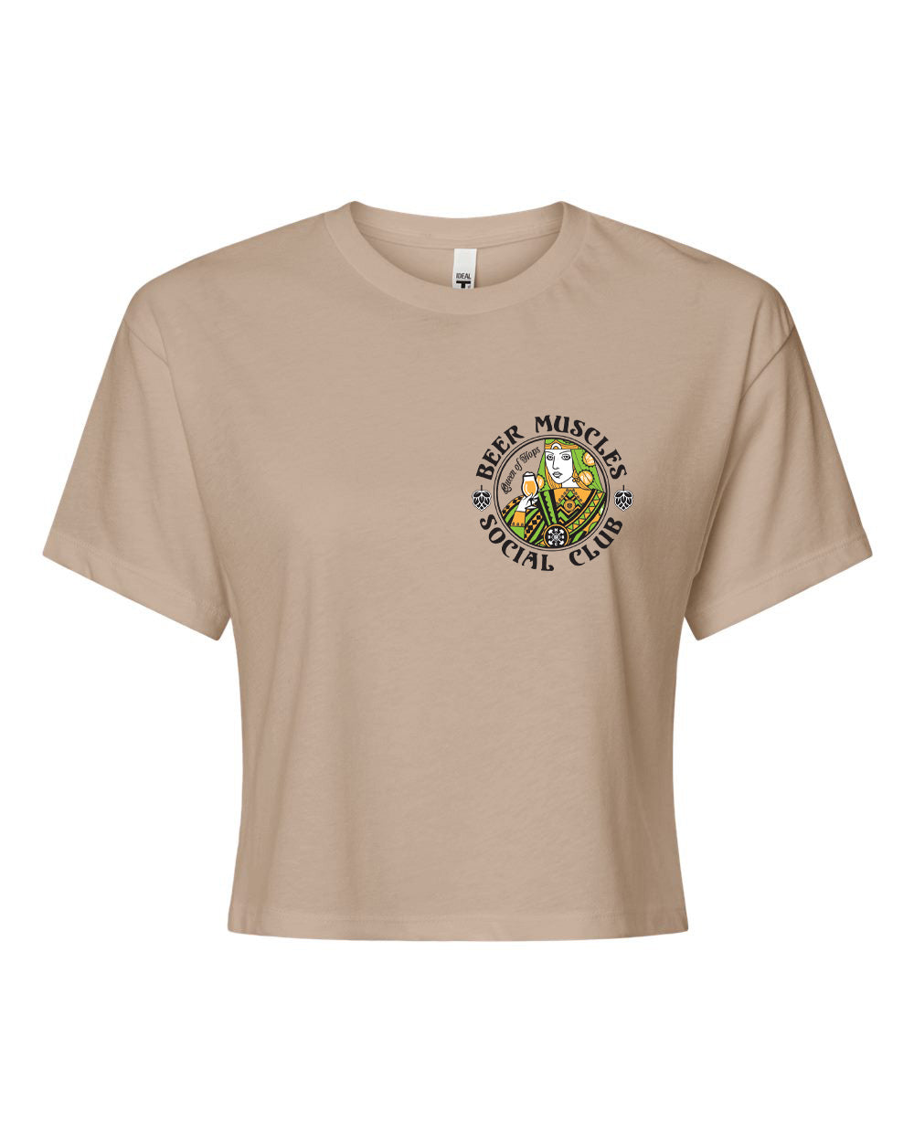 Queen of Hops Ladies Crop Tee