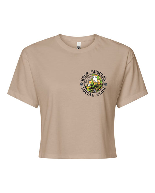 Queen of Hops Ladies Crop Tee