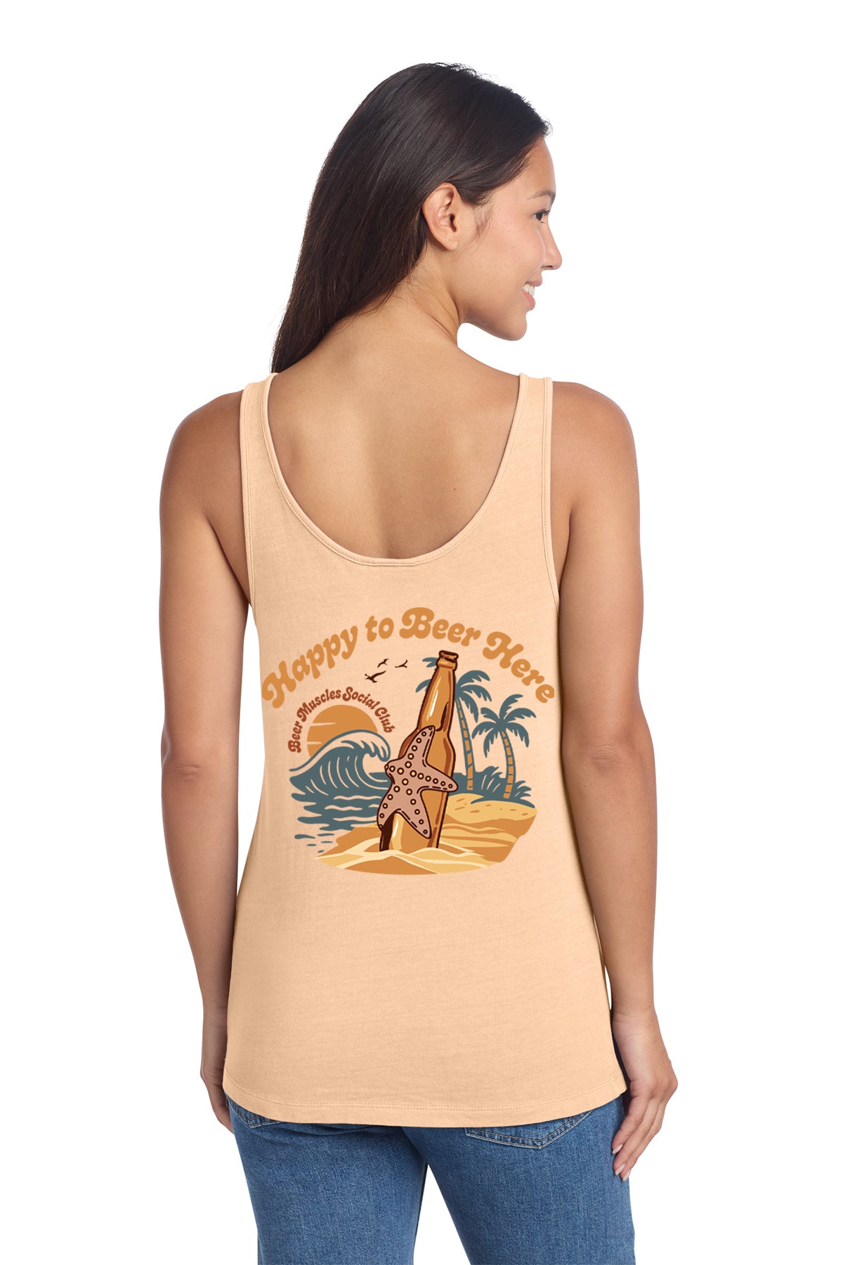 Happy to Beer Here Ladies Tank
