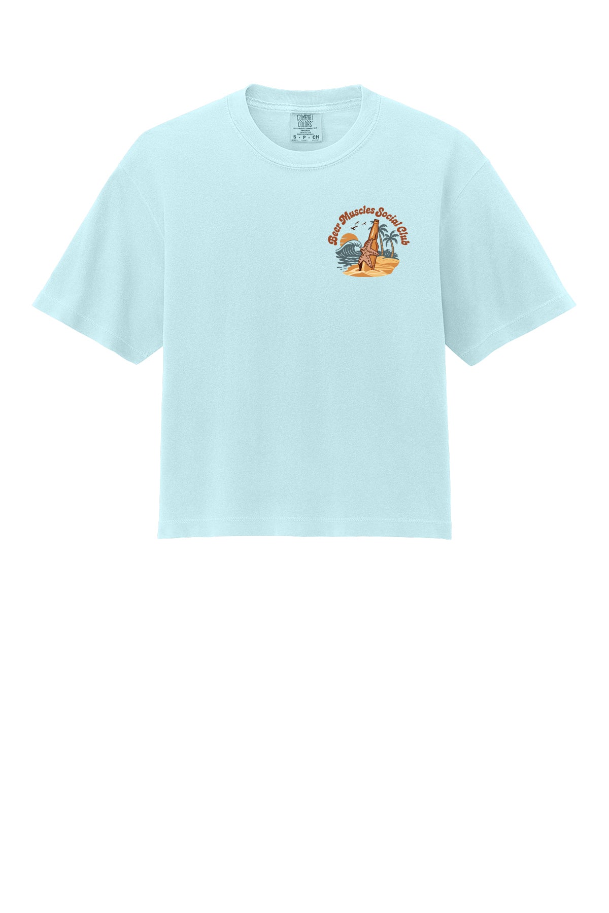 Happy to Beer Here Ladies Boxy Crop Tee