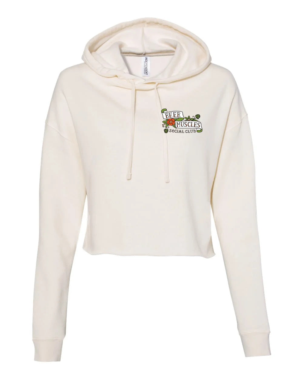 Mermaid Ladies Crop Fleece Hoodie