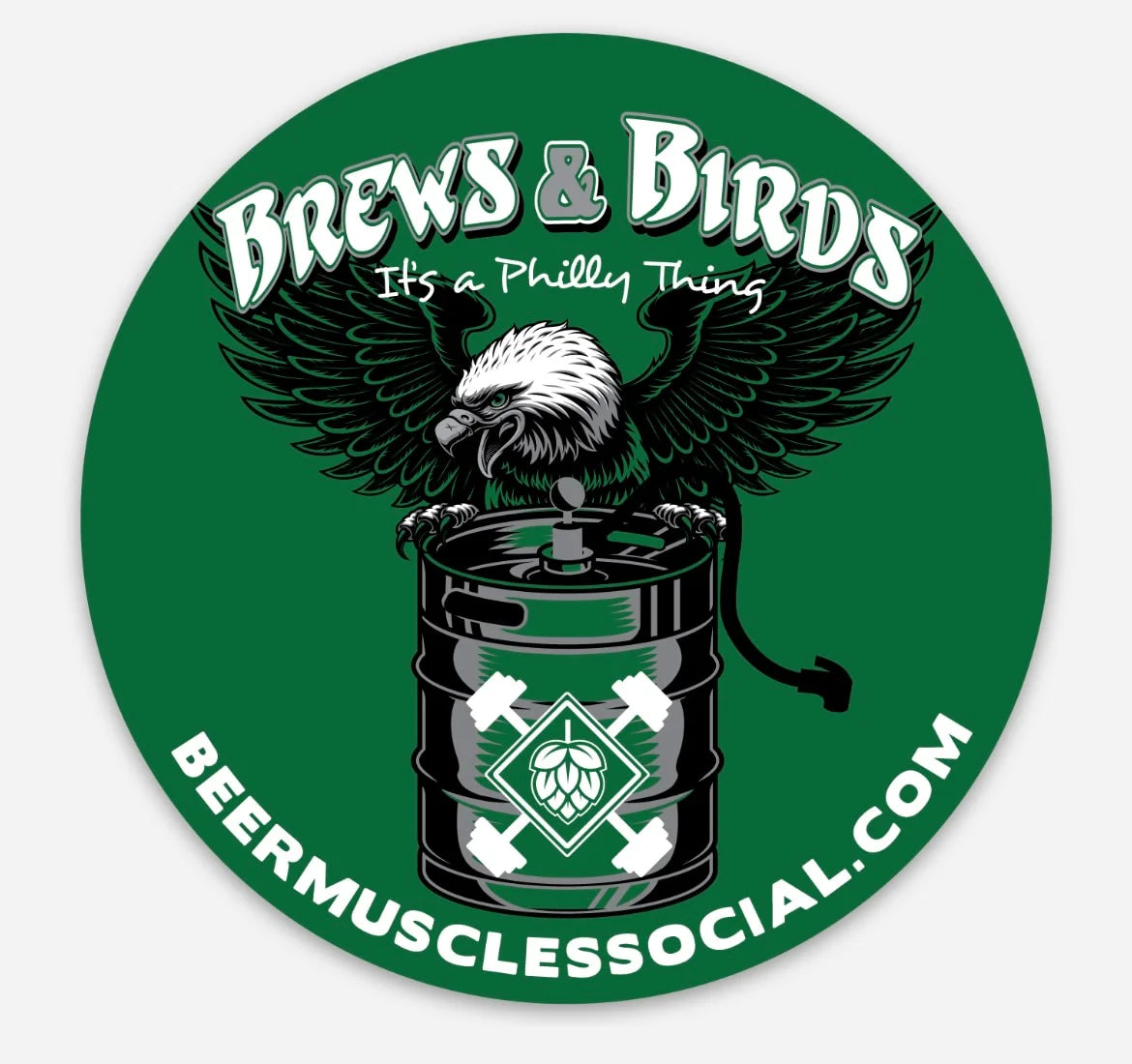 Brews & Birds Sticker